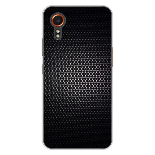 Coque en silicone imprimée compatible Samsung Galaxy XCover 7 Dark Metal