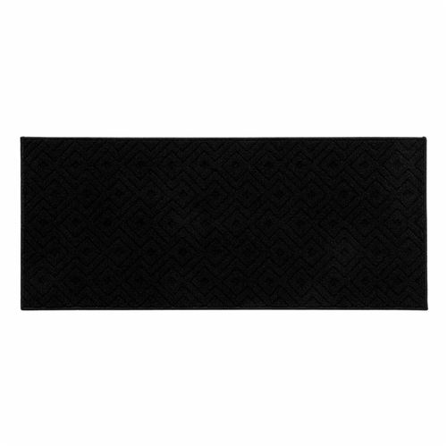 Non Communiqué Noir Tapis Multi-Usage Tissé "Losi" 50X120cm