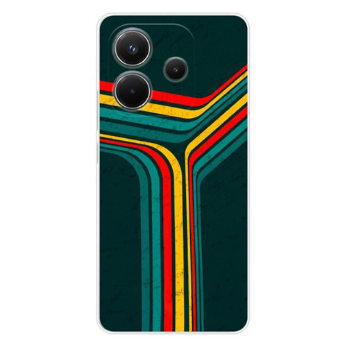 Coque en silicone - Compatible Xiaomi Redmi Note 14 4G - design retro lines