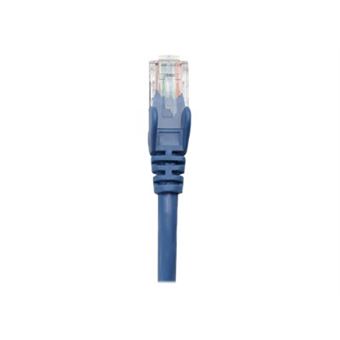 Intellinet Network Patch Cable, Cat5e, 15m, Blue, CCA, U/UTP, PVC, RJ45, Gold Plated Contacts, Snagless, Booted, Lifetime Warranty, Polybag - Cordon de raccordement - RJ-45 (M) pour RJ-45 (M) - 15 m - UTP - CAT 5e - moulé, sans crochet - bleu - 1