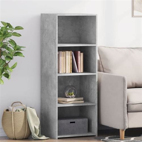 Vidaxl Gris Buffet Haut 45X41x124 Cm - Béton - Image 3