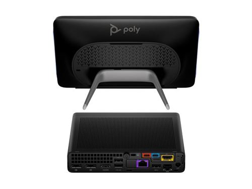 HP Poly Studio - Pour Microsoft Teams - Base Kit G9 Plus - kit de vidéo-conférence (contrôleur tactile Poly TC10, HP Mini PC IP conférence) - power ad