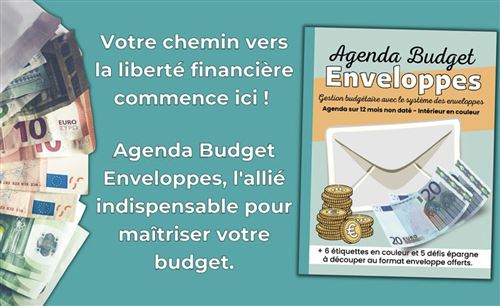 Agenda Budget Enveloppes Livre de Comptes non-daté - Agenda scolaire -  Achat & prix
