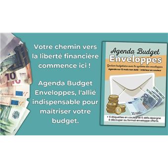  Agenda Budget Enveloppes: Livre de Comptes non-daté