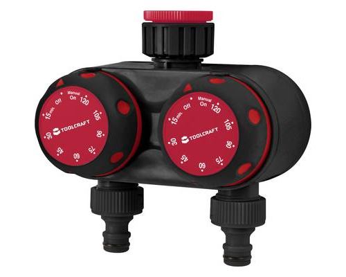 Toolcraft 2302367 Irrigation Control 2-Zone TPR Mechanical Water Timer