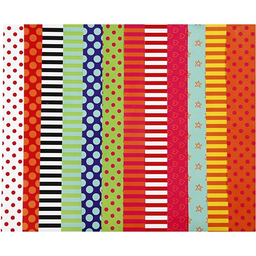 Colortime Papier glacé avec impression multicolore 24 x 32 cm 100 feuilles