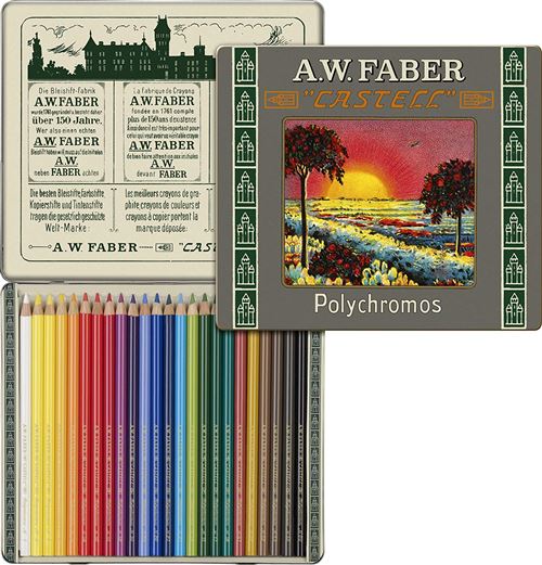 FABER CASTELL - Trousse 30 Crayons Polychromos