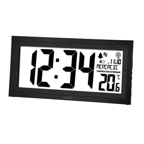 La Crosse Technology WS8010 Horloge Murale - Noir