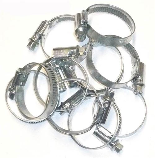 Colliers de serrage pour durite de 20 à 32 mm à bande pleine - 10 colliers - oc-pro - Oc-pro