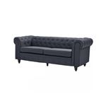 BOBOCHIC Canapé Chesterfield capitonné JETT Gris Anthracite