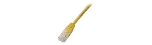 Equip Life - Verbindingskabel - RJ-45 (M) naar RJ-45 (M) - 1 m - UTP - CAT 5e - gevormd - geel