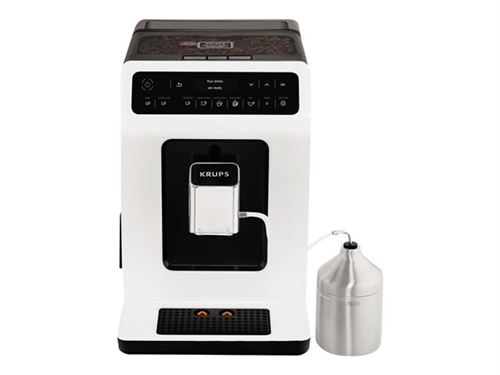 Krups Evidence EA891110 - Machine à café automatique avec buse vapeur Cappuccino - 15 bar - blanc
