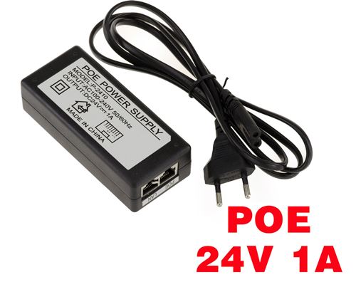 Alimentation externe - POE 24V 1A Power Over Ethernet
