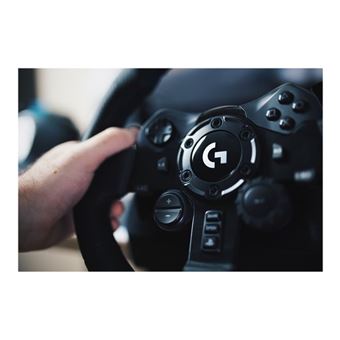 Logitech G923 - Ensemble volant et pédales - filaire - noir - pour PC, Sony PlayStation 4 - 1