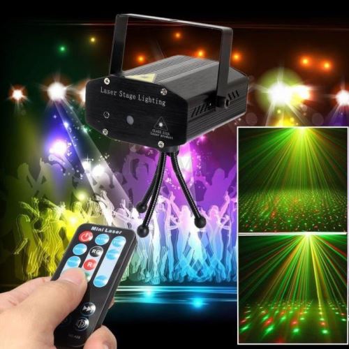 Lumières de discothèque, projecteur Laser RGB DJ Disco, lampe de