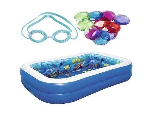 Piscinette gonflable motifs 3D Bestway 262 x 175 x 51 cm