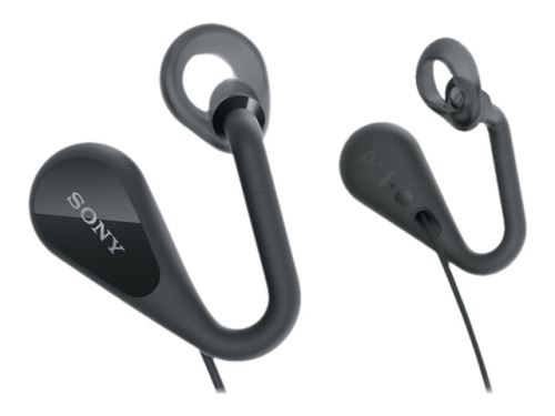 Sony STH40D - In-ear hoofdtelefoons met micro - inwendig - met bekabeling - 3,5 mm-stekker - zwart - voor Sony XPERIA 1, 1 II, 10, 10 Plus, L3, XZ2 Premium, XZ3