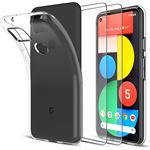 Coque Google Pixel 5 Silicone + 2 Verres Trempés - Transparente - Marque EbestStar - Neuf