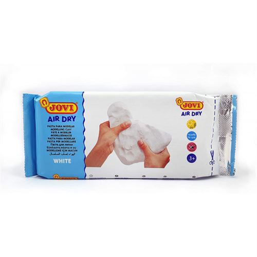 Pâte à modeler Jovi Air-Dry 8,8 oz Blanc, ne tache pas, parfait pour les projets d'artisanat d'art