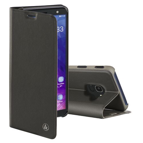 Étui portefeuille Slim Pro pour Samsung Galaxy J6 (2018), gris