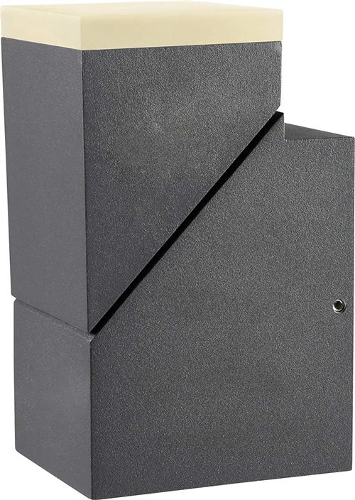 POLARLITE LED-Wandleuchte 8W Warm-blanc Spot 8 Dunkel-Grau