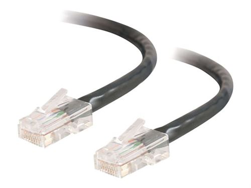 C2G Cat5e Non-Booted Unshielded (UTP) Network Patch Cable - cordon de raccordement - 10 m - noir
