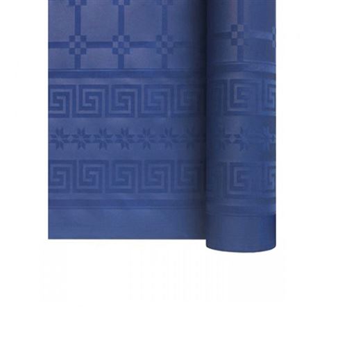 Nappe papier damassé rouleau 1.18x6m bleu vif