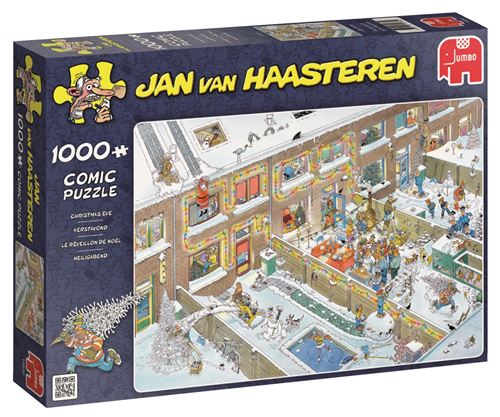 Puzzle 1000 Pièces : Jan Van Haasteren - Réveillon de Noël, Jumbo