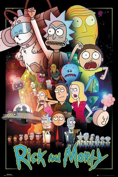Poster Rick and Morty Wars 91,5 cm x 61 cm