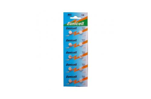 EUNICELL - LOT DE 10 PILES AG3 / 392 / LR41 / SR41SW 1.5V Alcaline