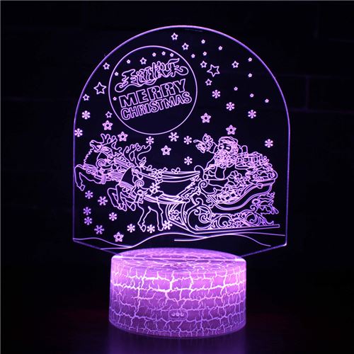 Stack Lampe 3D Tactile Veilleuses Enfant 7 Couleurs Avec Telecommande - Noël #649