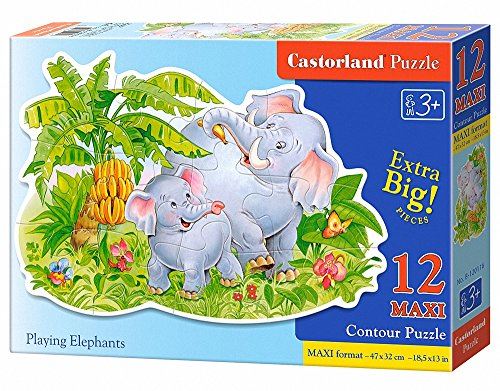 Castorland Playing Elephants Puzzle (12 Piece)