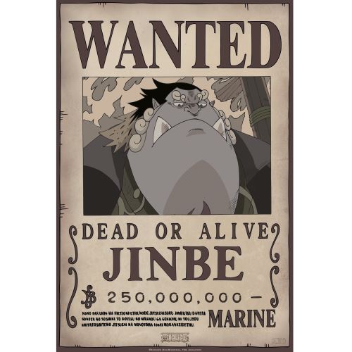 ABYstyle - One Piece - Poster - Wanted Jinbe (52 x 38)