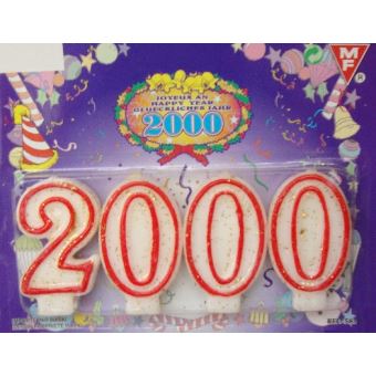Un Coffret De 4 Bougies Chiffre N 2 Et 0 Accessoire Gateau
