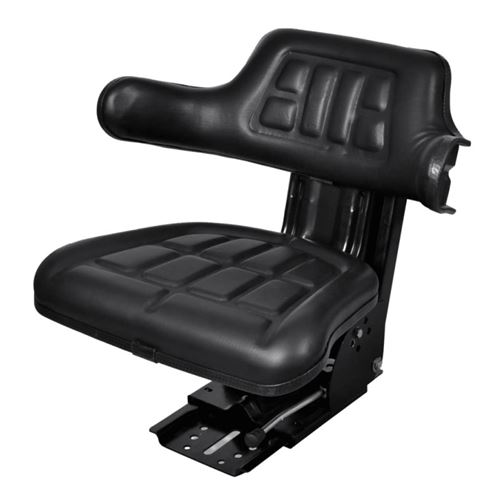 Siège de tracteur avec suspension Noir Vidaxl