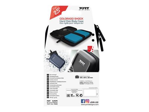 Etui pour disque dur Port Designs Colorado Shock Noir