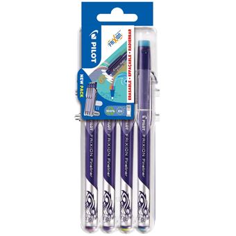 Set de 4 feutres d’écriture effaçable Pilot Frixion Fineliner Fun