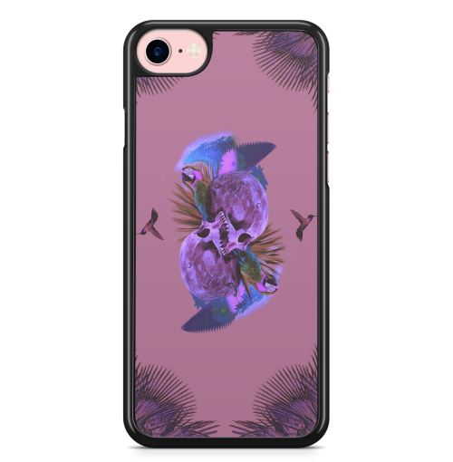 Coque Fifrelin pour iPhone XR Art Skull Tropical