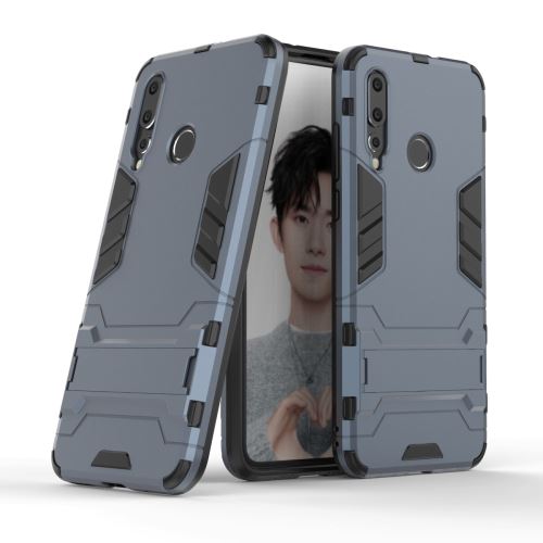 Coque en TPU cool guard kickstand hybride bleu foncé pour votre Huawei Nova 4