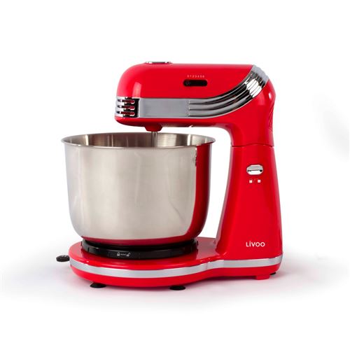 LIVOO Feel good moments Robot pâtissier multifonction Rouge