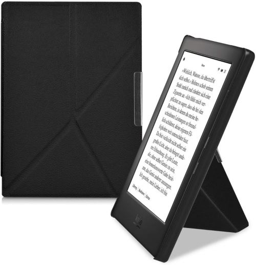 Etui avec Support pour Liseuse ebook Kobo Aura H2O Edition 1, Rabat Couleur Noir