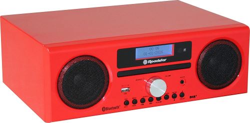 Roadstar Hra-9d+bt Dab+ Tischradio Aux, Bluetooth, Usb, Ukw, Cd Akku-ladefunktion, Aufnahmefunktio