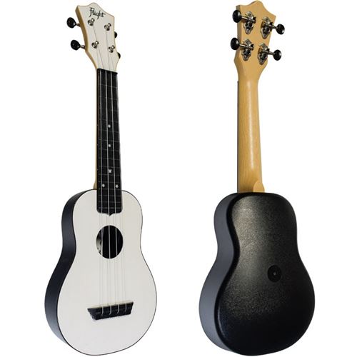 Flight TUS35 - ukulele travel en ABS - White