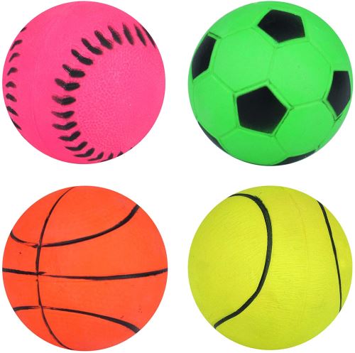 The Harlequin Brand Assorties Sports Motif Rigide éponge Caoutchouc Hi-Bounce Balles – Lot de 12 – Pbf149 de référence