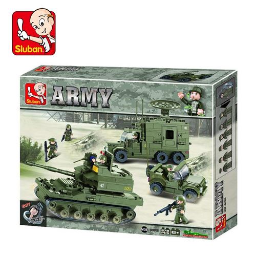 Sluban Slubanm38-b0308 Elite Armoured Division Ensemble de briques de construction