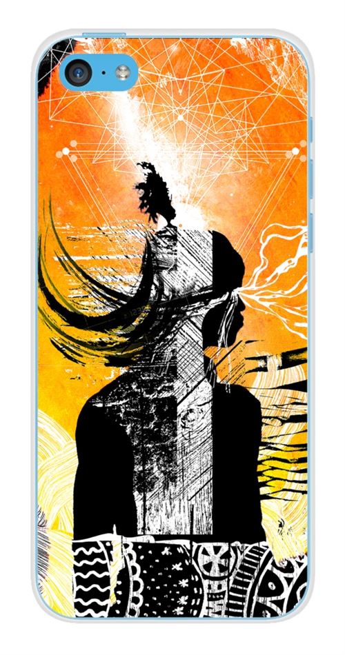 Coque en silicone imprimée compatible Apple iPhone 5C Tribe