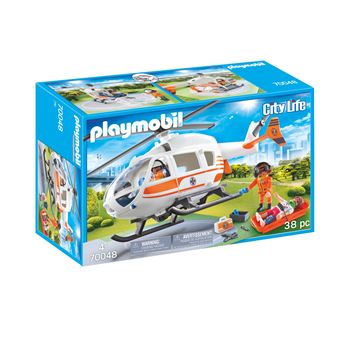 Hélicoptère Avec Équipe Médical Playmobil City