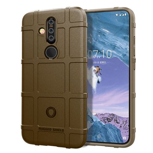 Etui Coque de protection durable anti choc pour Nokia X71 - Brun