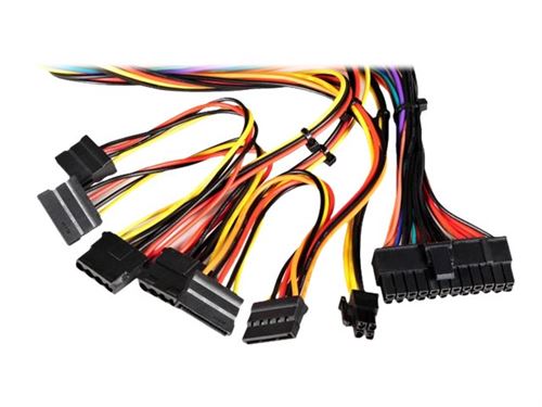 Spire 600 W Bloc d'alimentation avec Ventilateur 120 mm 1pcs 12 V 4 Broches 1pcs SATA 4pcs 20 + 4 Broches IDE Molex 4pin 2pcs (Noir)
