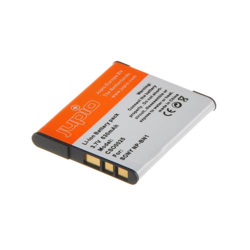 Jupio - Batterie - Li-Ion - 630 mAh - pour Sony Action Cam-HDR-AS30; Cyber-shot DSC-QX10, QX30, TX100, W810, W830, WX170, WX220
